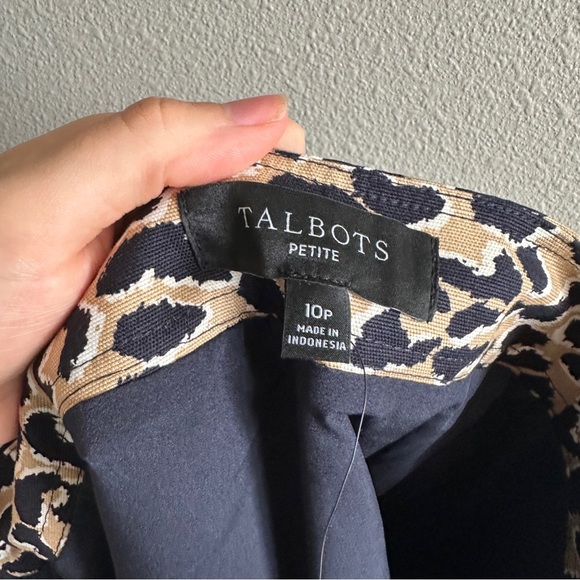 Talbots Leopard Print Women's Fitted Skirt 10 Petite - Picture 7 of 10